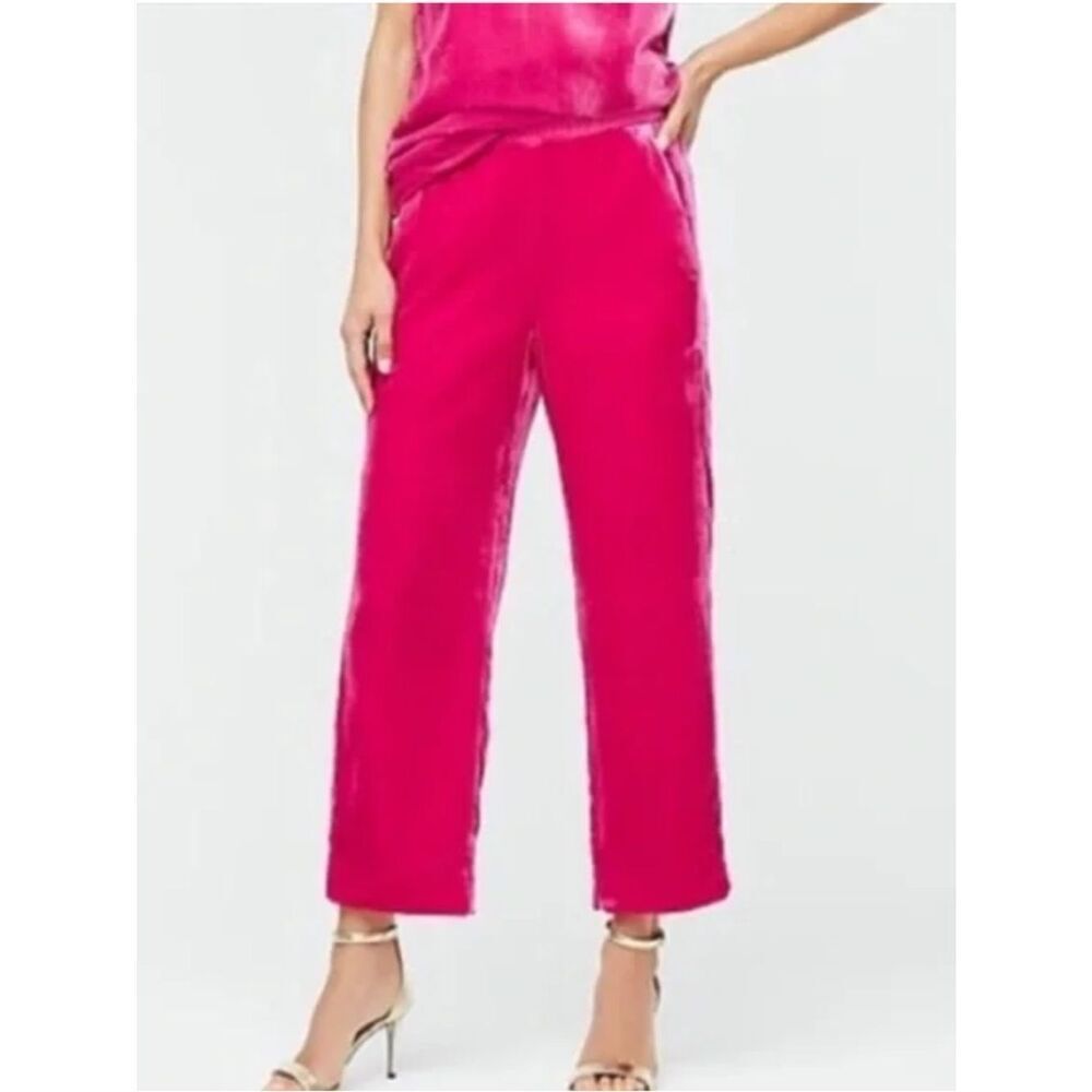 J Crew Peyton Pull-On Velvet Pants Pink Women’s 8
